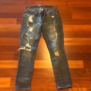 Women’s Distressed Express Jeans